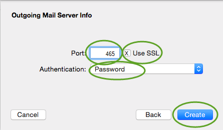 Configuración SMTP SSL POP